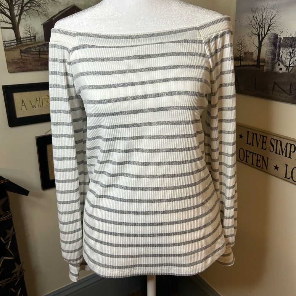 Striped Long Sleeve Top